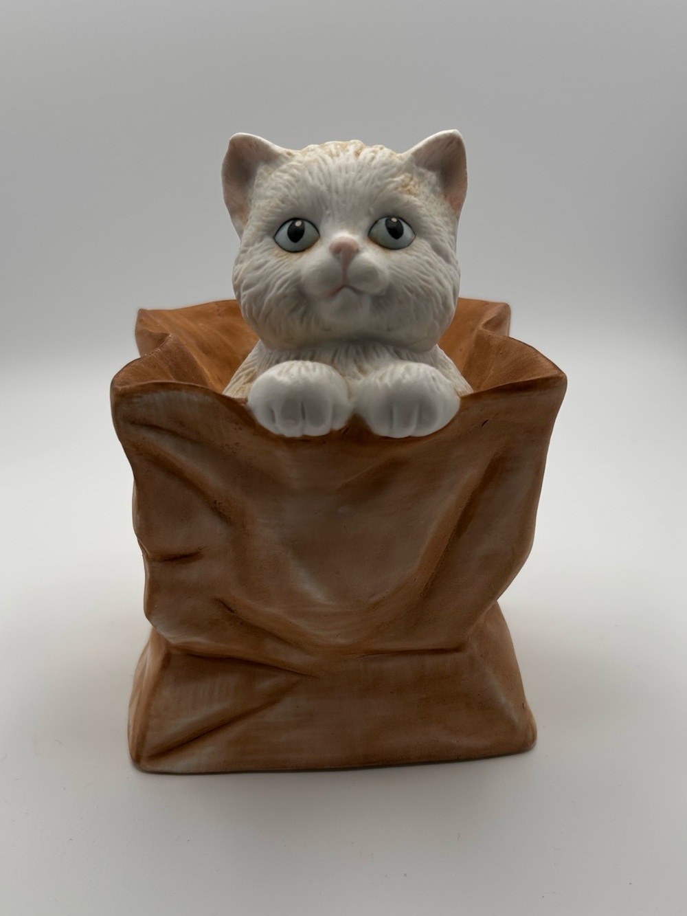Vintage Cat in a crumble Bag San Francisco
Music Box from 1991
